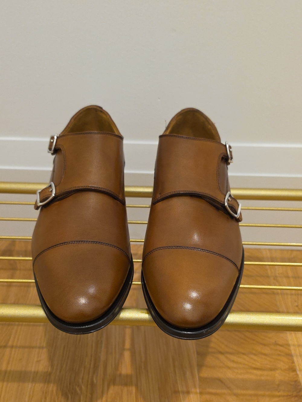 To Boot New York - Positano - Double Monk Strap Leather Shoes - Tan